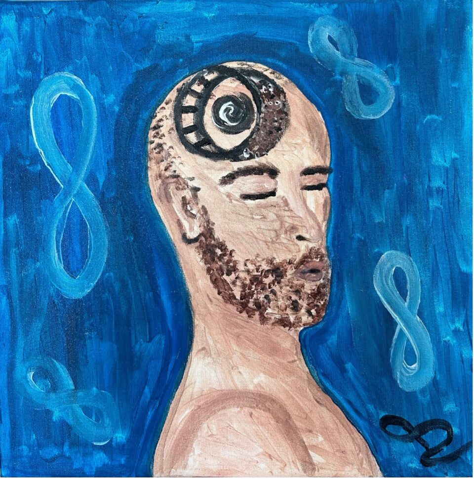 La ruota con il criceto che corre all’infinito rimanendo effettivamente fermo, è il simbolo di un pensiero bloccato così come accade nella ruminazione. Il pensiero si ripete senza sosta né variazioni sostanziali. “Hai corso tanto ma sei nel punto di partenza…vieni via con me”